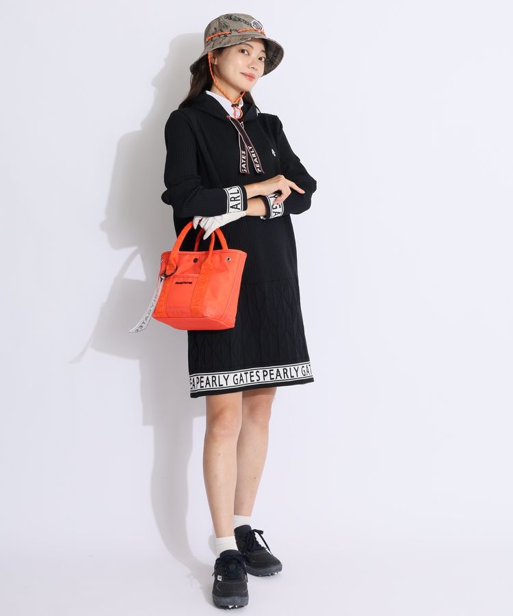 パーリーゲイツPG SMILEチャーム付き カートバック PG SMILEチャーム付き チェック柄カートバッグ (UNISEX