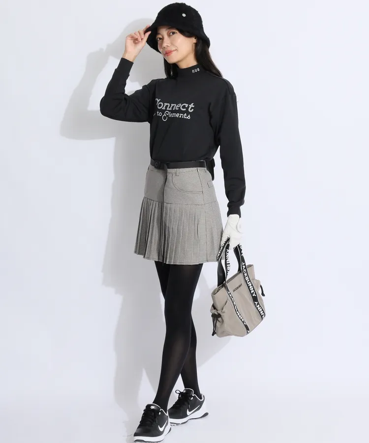 レディース ゴルフ ナノユニバース 長袖 レディース ゴルフウェア GREEN（キスオンザグリーン） THE ON KISS クルーネックニット レディースウェア