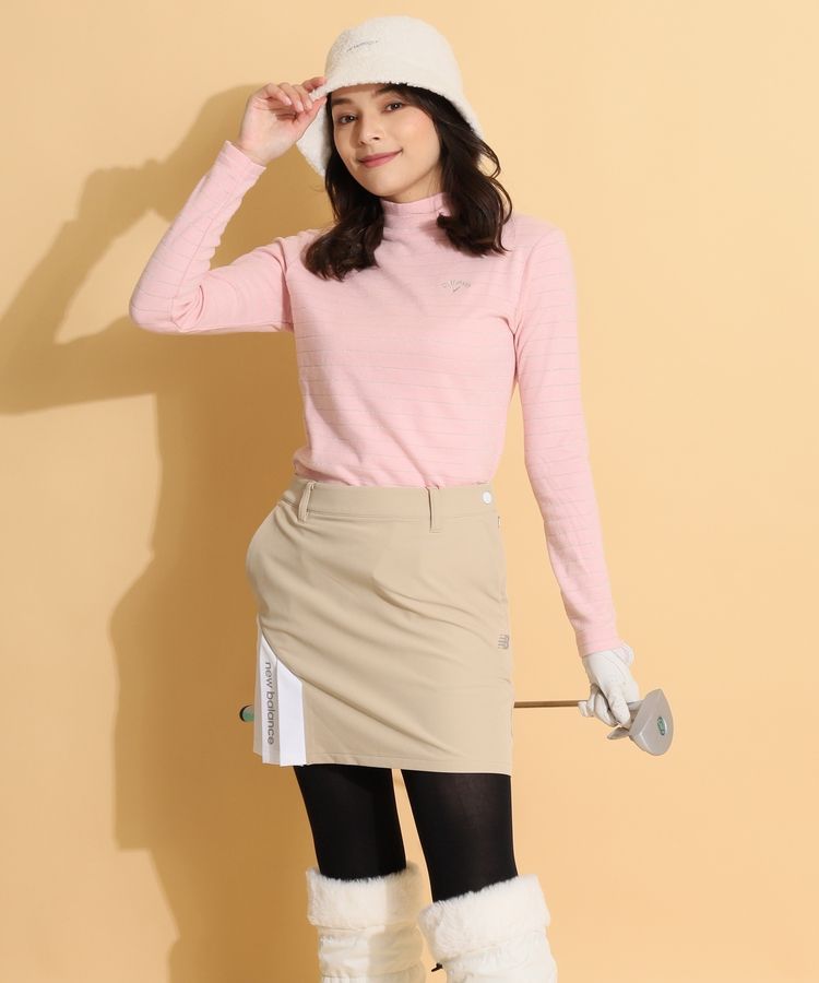 【美品】New balanceゴルフ　ベージュ プリーツスカート New Balance Golf ニューバランス スカート レディース ゴルフ
