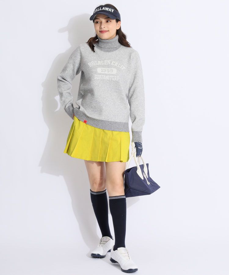 キャロウェイ CA ロゴ刺繍スエード調サンバイザー レディース