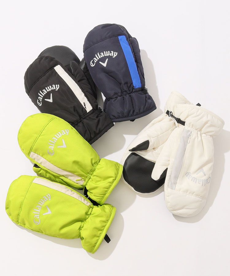 ポケット付き中綿混ミトン