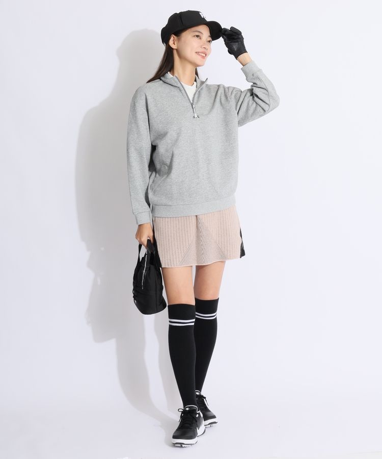 パーリーゲイツ　レディースゴルフウエア パーリーゲイツ PG ロゴLINEパイルメッシュパーカー レディース