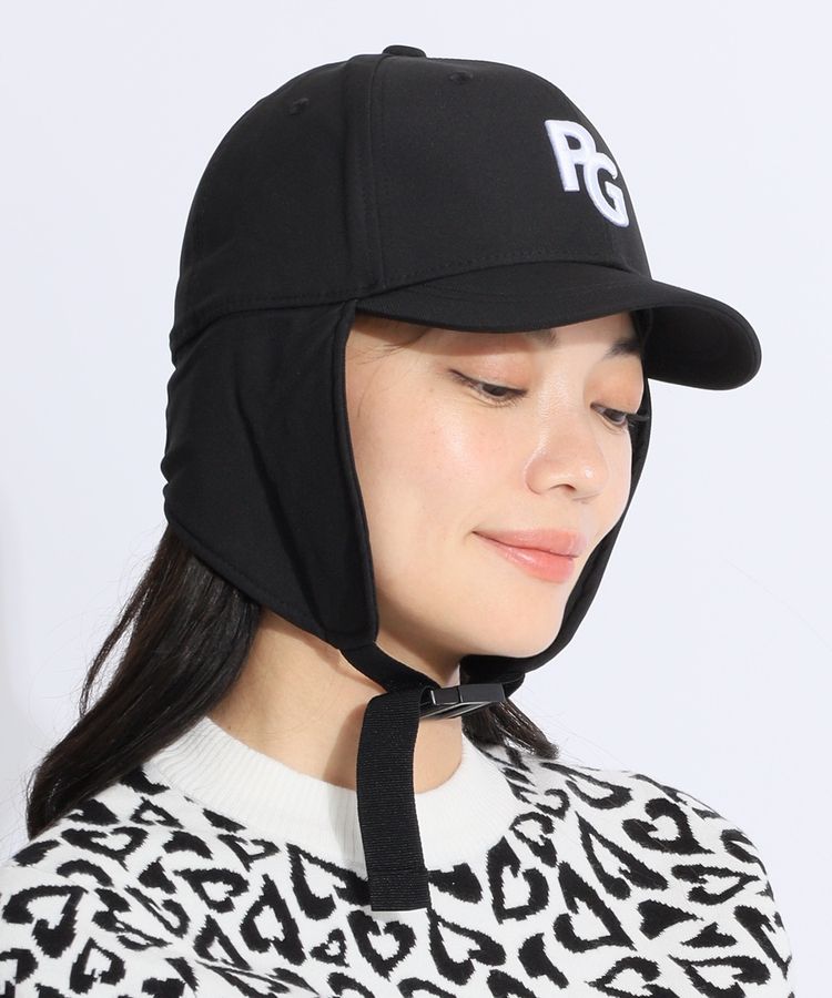 パーリーゲイツ PG ジョッキー風フライトキャップ レディース