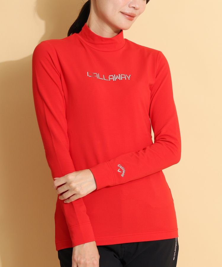 キャロウェイ CA 【ストレッチ】デジタル風モックネック長袖