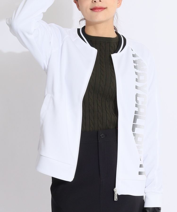 キャロウェイ　ドットプリントフルジップブルゾン セール・アウトレットドットプリントダンボール フルジップ