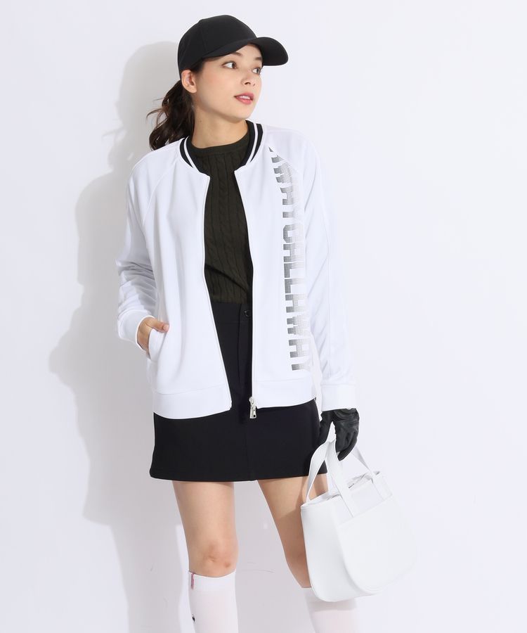 ドットプリントフルジップポンチジャケット