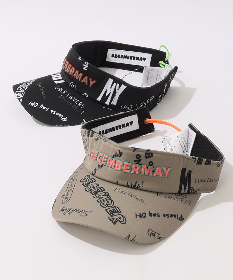 DECEMBERMAY サンバイザー DECEMBERMAY サンバイザー 「UNISEX」Knit Logo sun visor