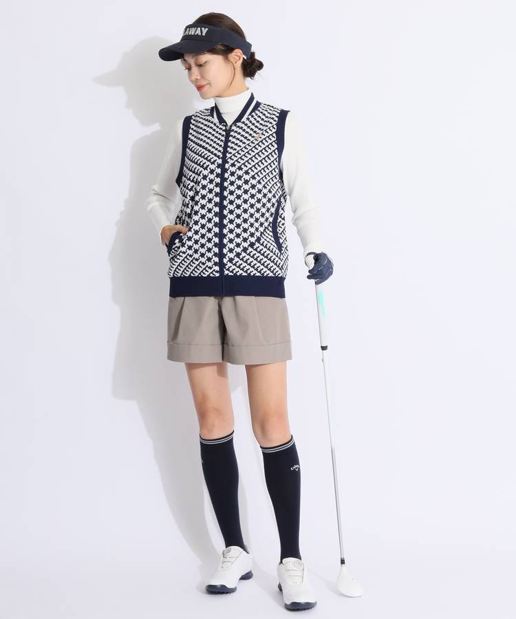 Callaway - coco 未使用品 キャロウェイ Callaway レディース セーター L ベージュ 長袖タートルネック カシミヤ100％ セール・アウトレット】ハイネック長袖セーター レディス(中間着