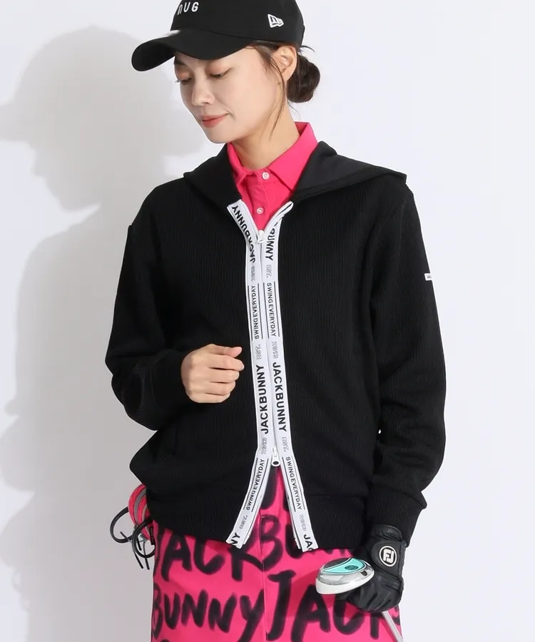 ジャックバニー JB フロントライン長袖ポロシャツ レディースゴルフ