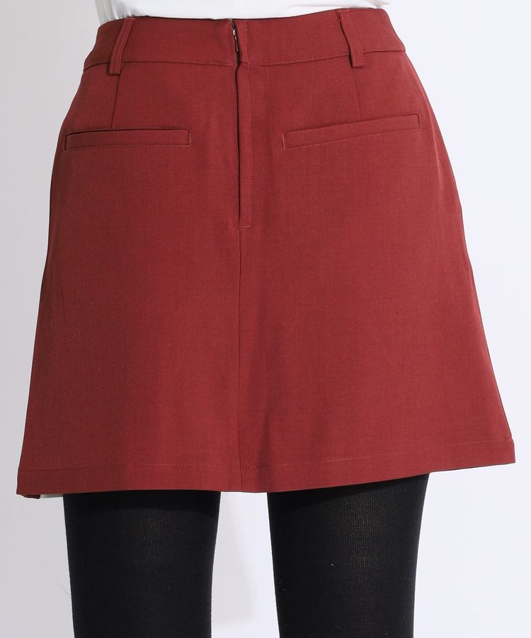 ロサーセン RO 【ストレッチ】配色アシメプリーツスカート レディース