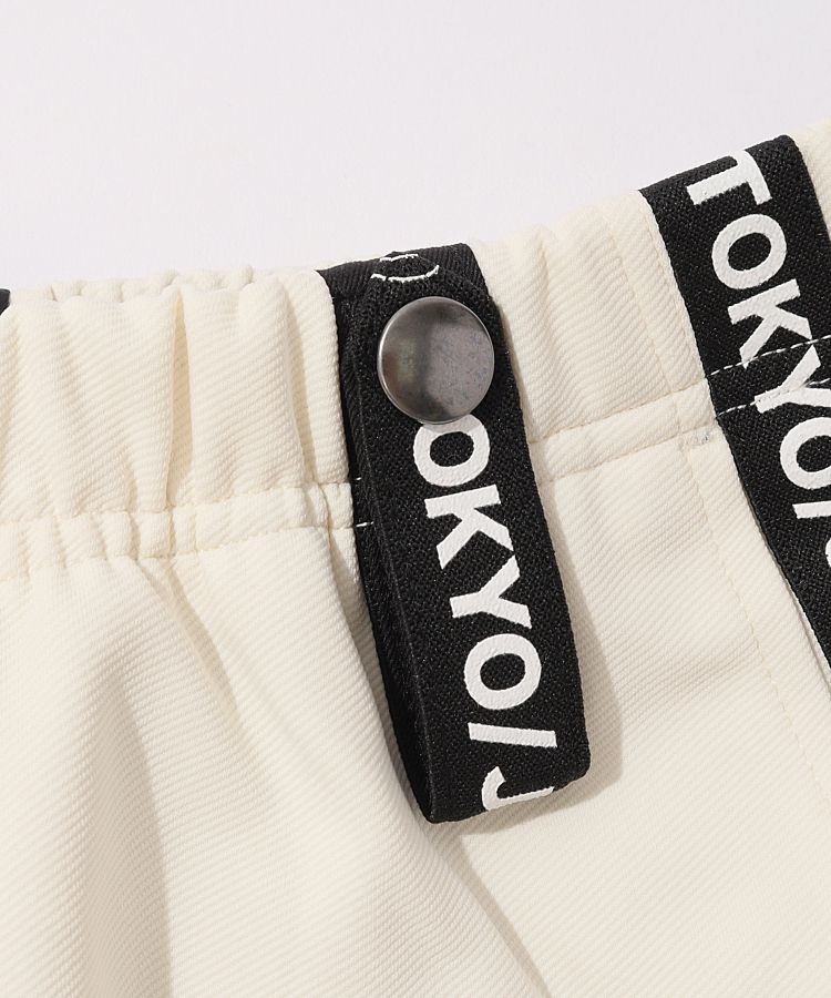 ディッセンバーメイ　スカート ディッセンバーメイ DM 一体型ペチパンツ付きロゴテープスカート