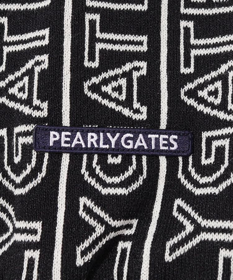 パーリーゲイツ PG リバーシブルロゴストライプ柄スタンドネック