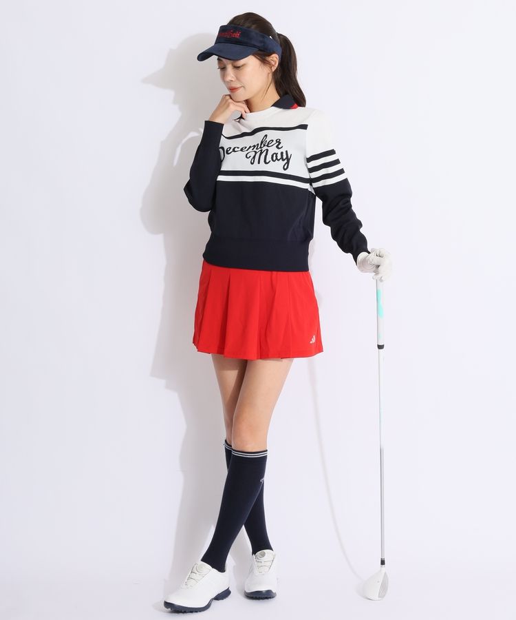 ディッセンバーメイ DM 衿付きクルーネックニット レディースゴルフ