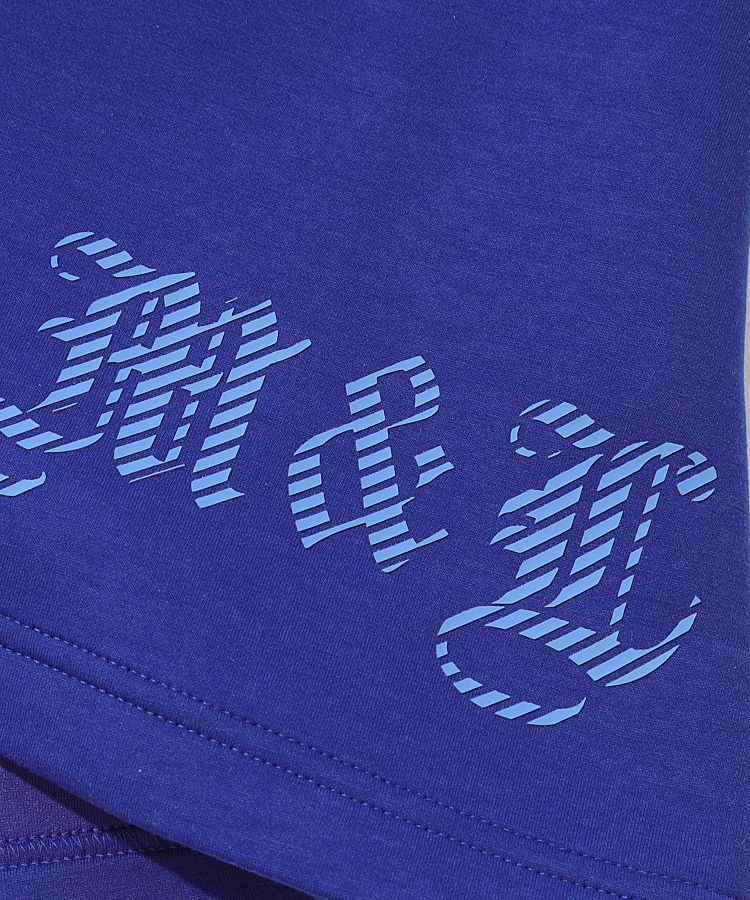 マーク＆ロナ ML 配色ラインリブスタンドネックダンボールワンピース