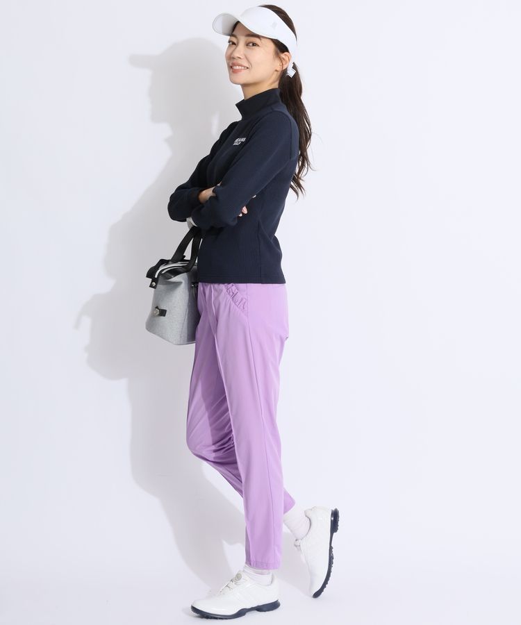 ビームスゴルフ BE 【UVストレッチ】ワッフル長袖スタンドネック