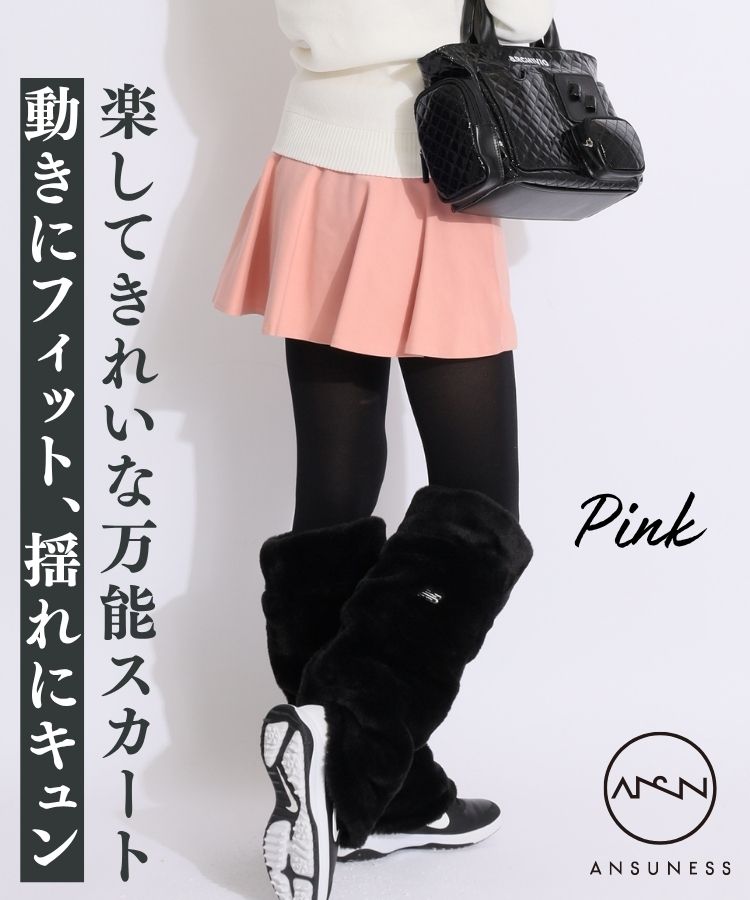 PEARLYGATES厚手のブラックスカートスリットデザイン1 スリット