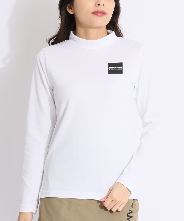 ジャックバニー JB バックプリントモックネック長袖カットソー