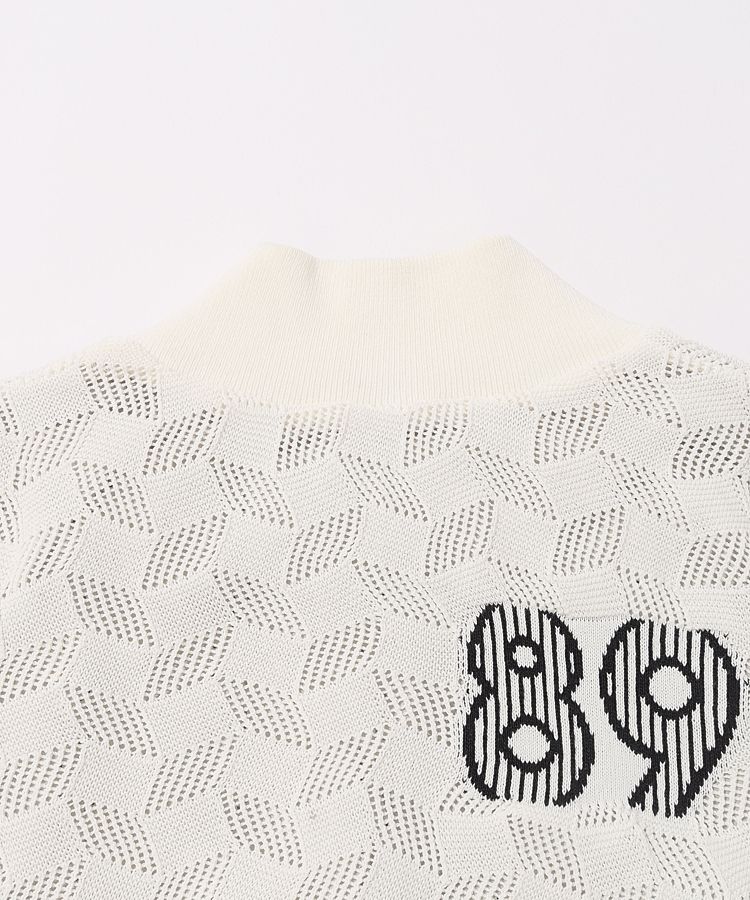 パーリーゲイツ PG 【リバーシブル】変形チェックスタンドネックベスト