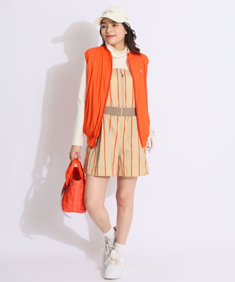 パーリーゲイツ PG 【リバーシブル】変形チェックスタンドネックベスト