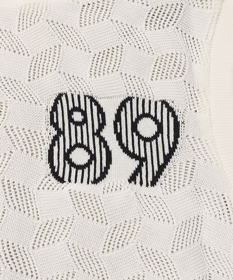 パーリーゲイツ PG 【リバーシブル】変形チェックスタンドネックベスト