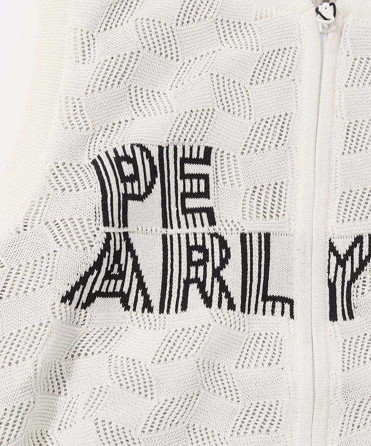 パーリーゲイツ PG 【リバーシブル】変形チェックスタンドネックベスト