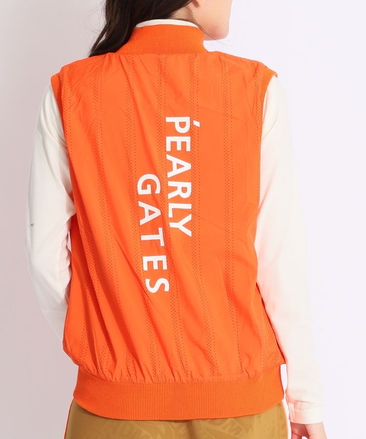 パーリーゲイツ PG 【リバーシブル】変形チェックスタンドネックベスト