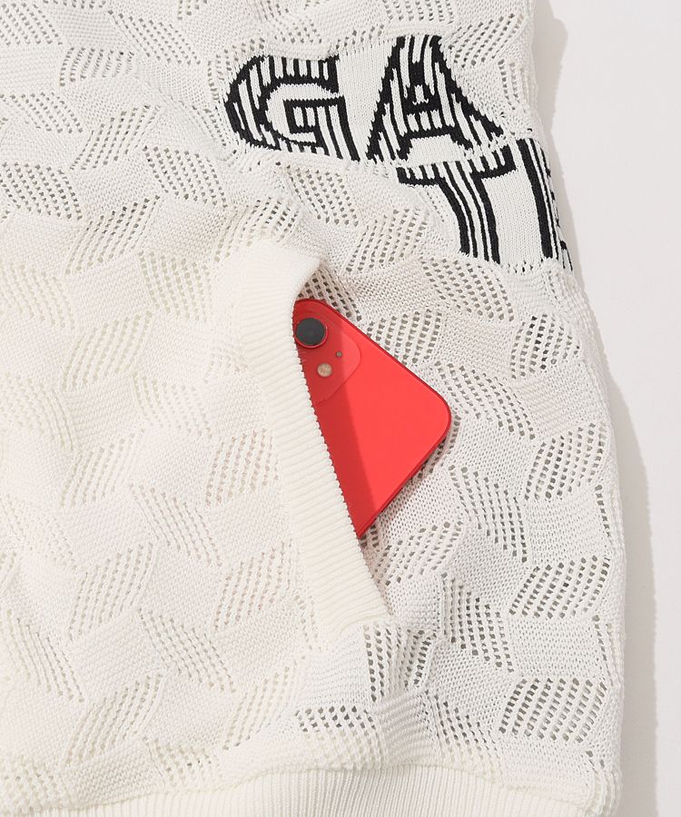 パーリーゲイツ PG 【リバーシブル】変形チェックスタンドネックベスト