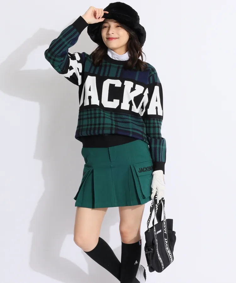 ジャックバニー3色Wジャガードセーターとスカートセットアップサイズ1 JACK BUNNY!! - ジャックバニー3色Wジャガードセーターと