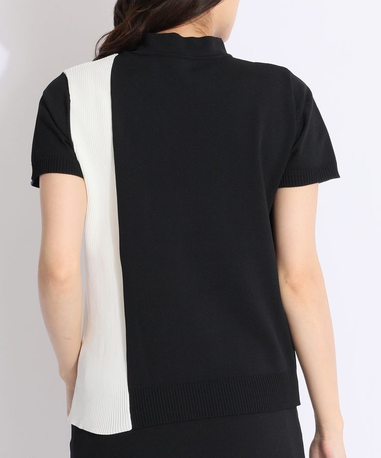 フィラゴルフ FG 【リサイクル】ケーブル切替モックネック半袖ニット