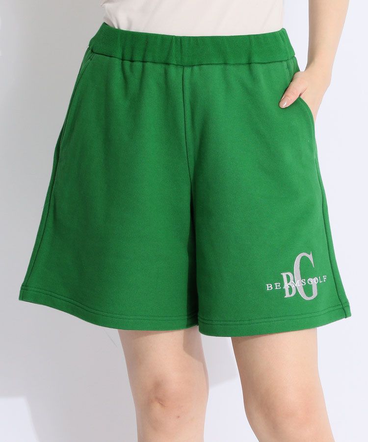 BEAMS GOLF ビームスゴルフ　ハーフパンツ　ロゴ　カーキ　メンズ　S BEAMS GOLF（ビームス ゴルフ）のメンズのショートパンツ通販