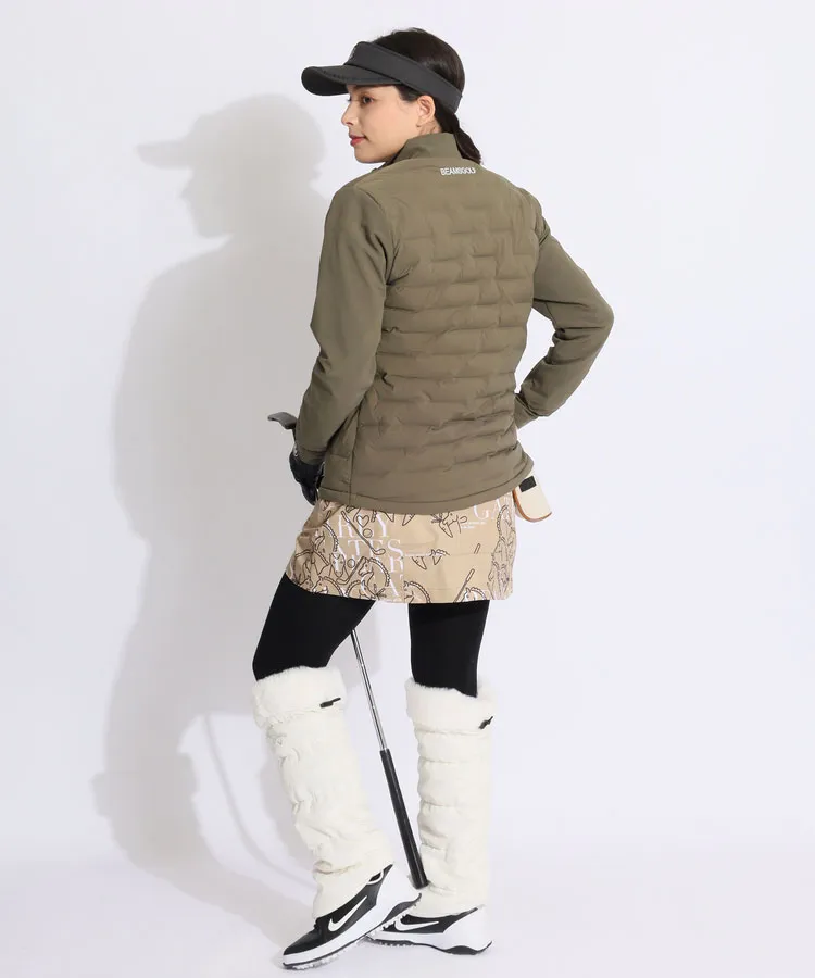 パーリーゲイツ PG 【抗菌消臭】裾プリーツ線画馬柄スカート