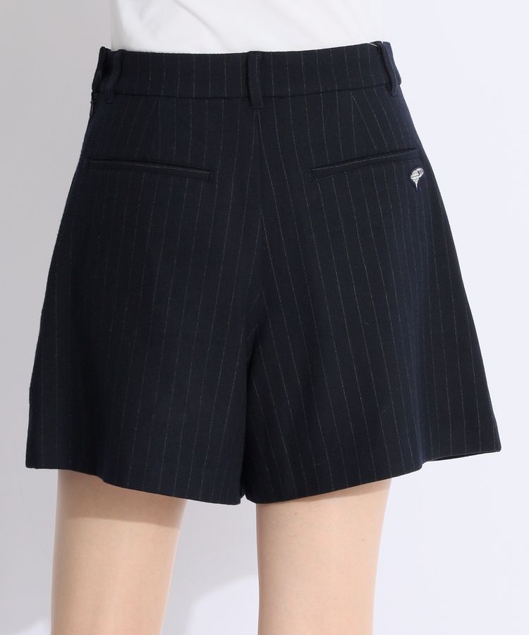 BEAMS GOLF ストライプショートパンツ 48 ビームスゴルフ BE ピンストライプ柄起毛ショートパンツ