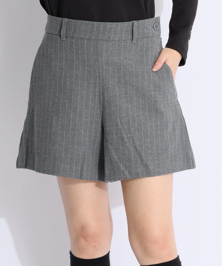 BEAMS GOLF ストライプショートパンツ 48 ビームスゴルフ BE ピンストライプ柄起毛ショートパンツ
