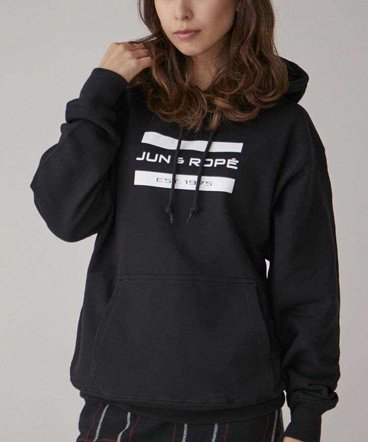 ジュン＆ロぺ JR 【ユニセックス】ロゴプリントスウェットパーカー