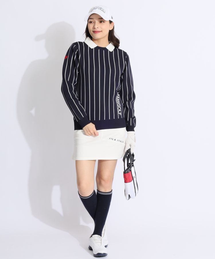 Malbon 襟付きセーター ゴルフ女子必見⛳上品カジュアル 美品✨ ニット Malbon Golf(マルボンゴルフ) ゴルフ(スポーツ) - 海外