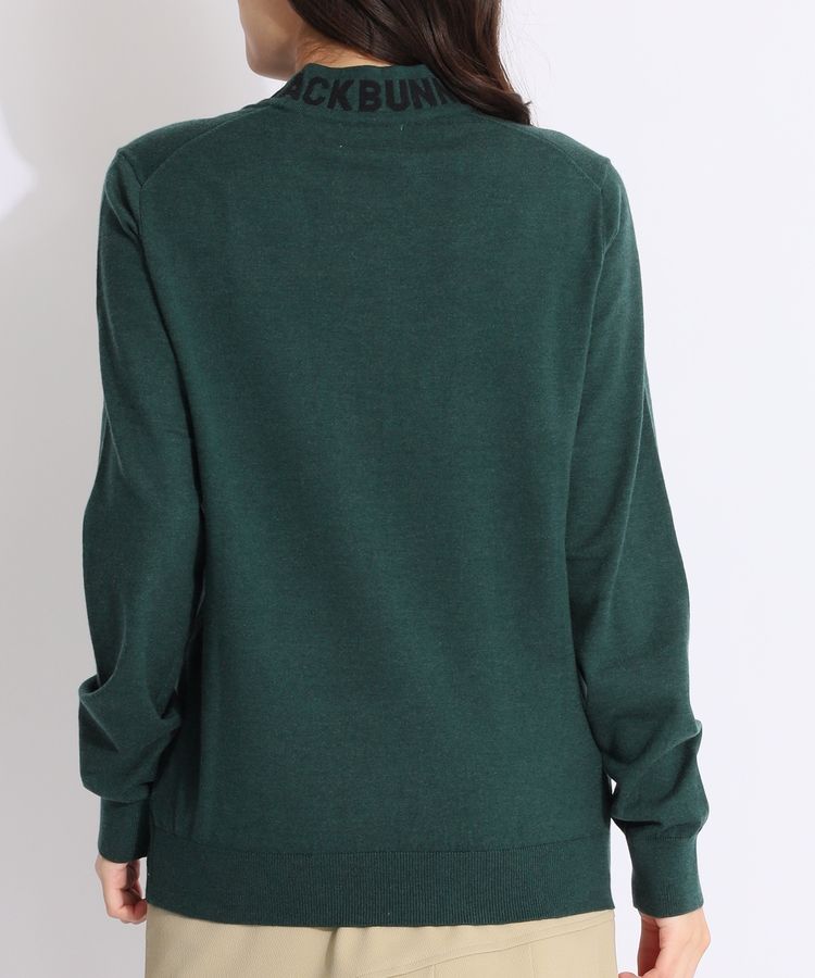 ジャックバニー JB ネックジャガードロゴモックネックニット