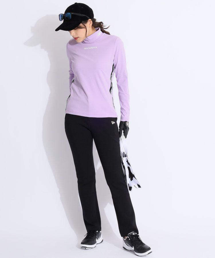 ニューバランスゴルフ NB サイドロゴライン起毛モックネック長袖