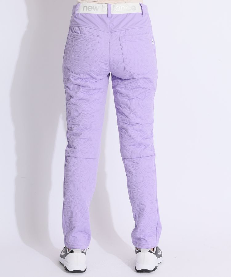 ニューバランスゴルフ NB 【防風保温】ドット風ロゴ中綿混スリムロング