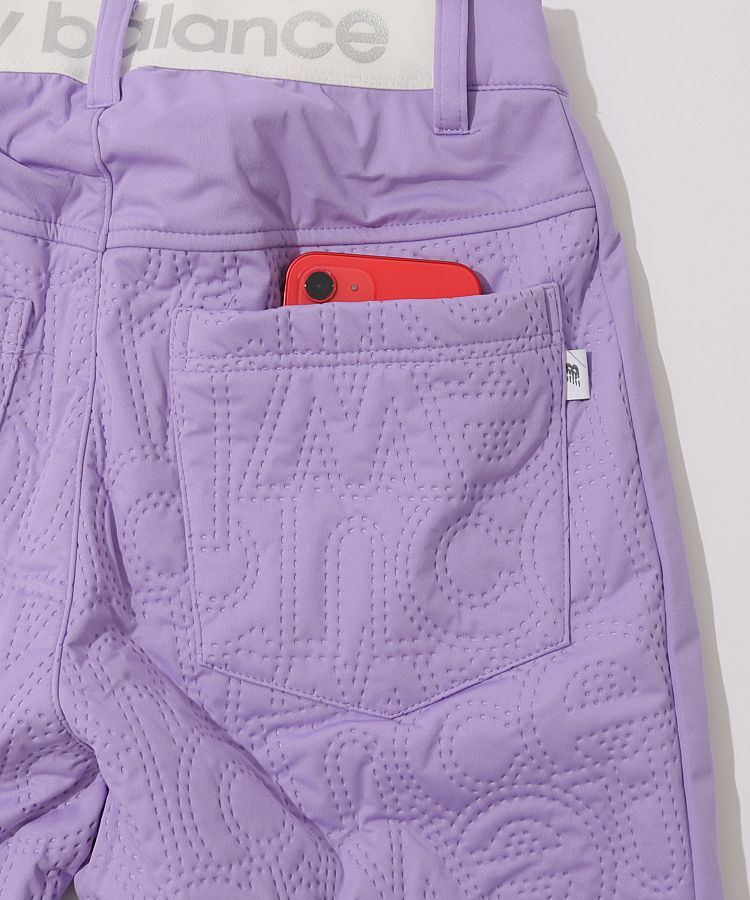 新品タグ付き　ニューバランスゴルフ　レディース パンツ　S パープル　ロング 新品タグ付き ニューバランスゴルフ レディース パンツ S