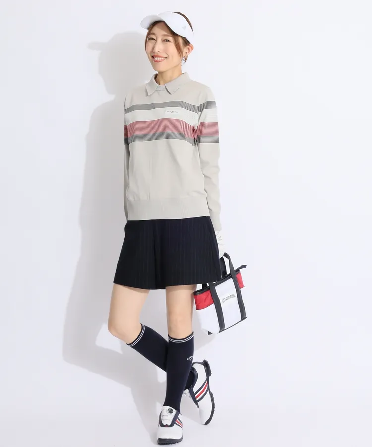 トミーヒルフィガーゴルフのセーターを使ったスタイリング