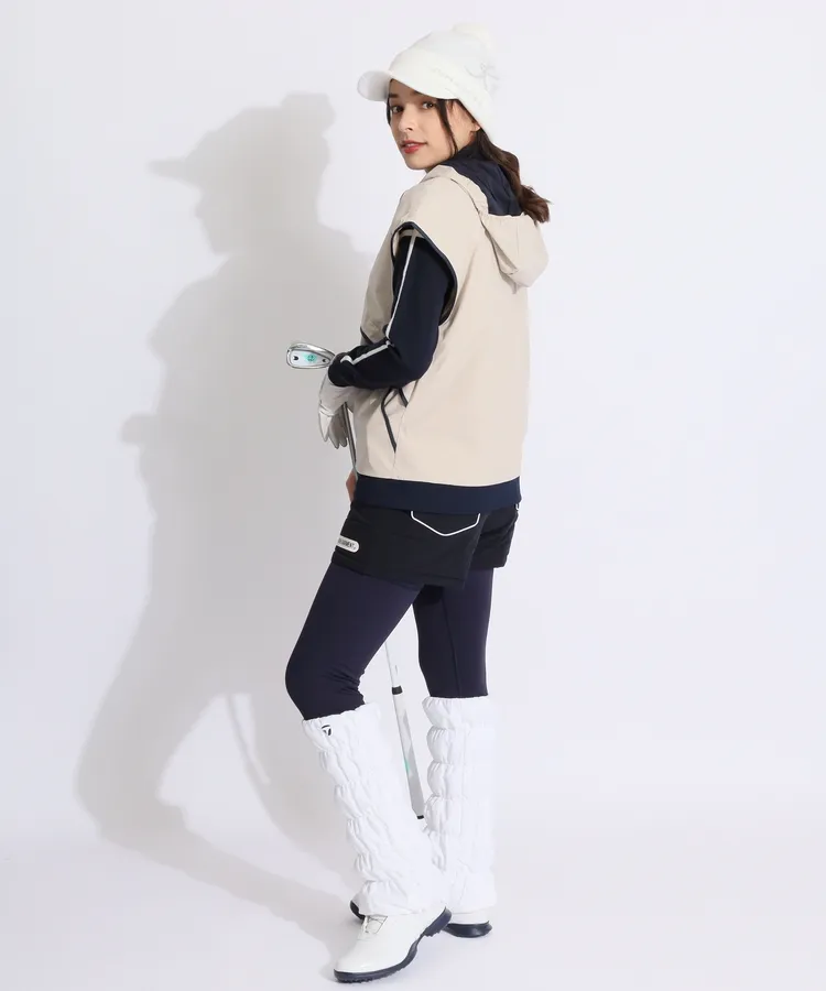 ニューバランスゴルフのハイネックニットを使ったスタイリング