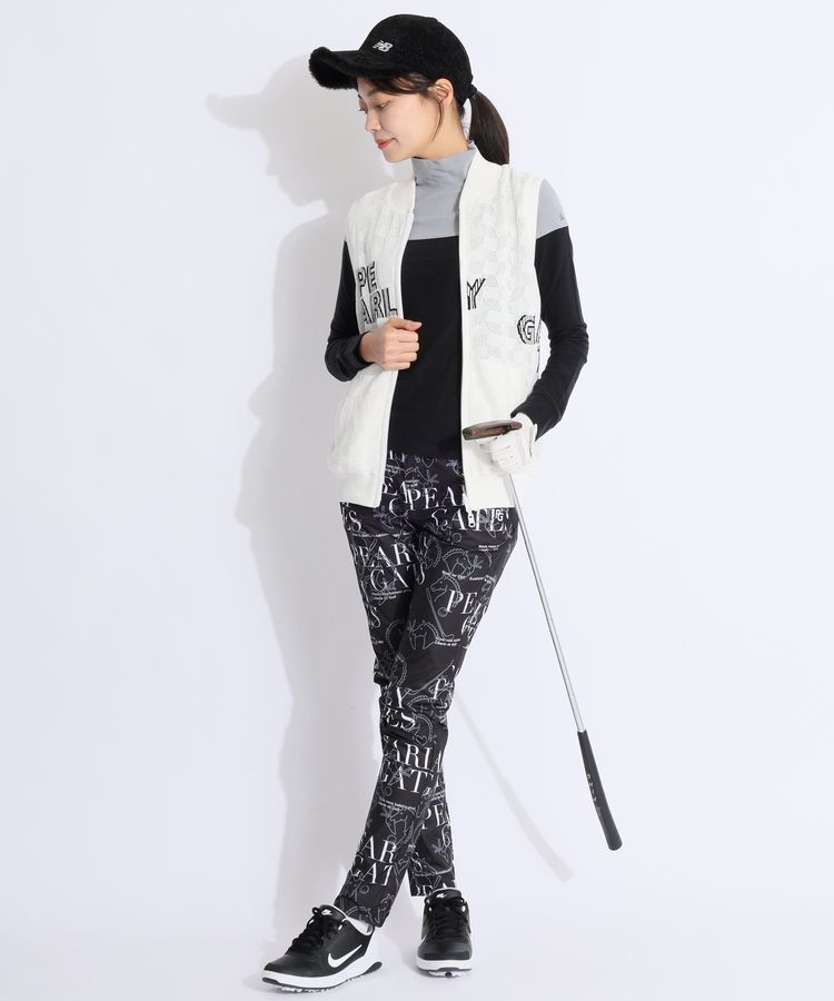 パーリーゲイツ PG 【抗菌消臭】線画馬柄ロングパンツ