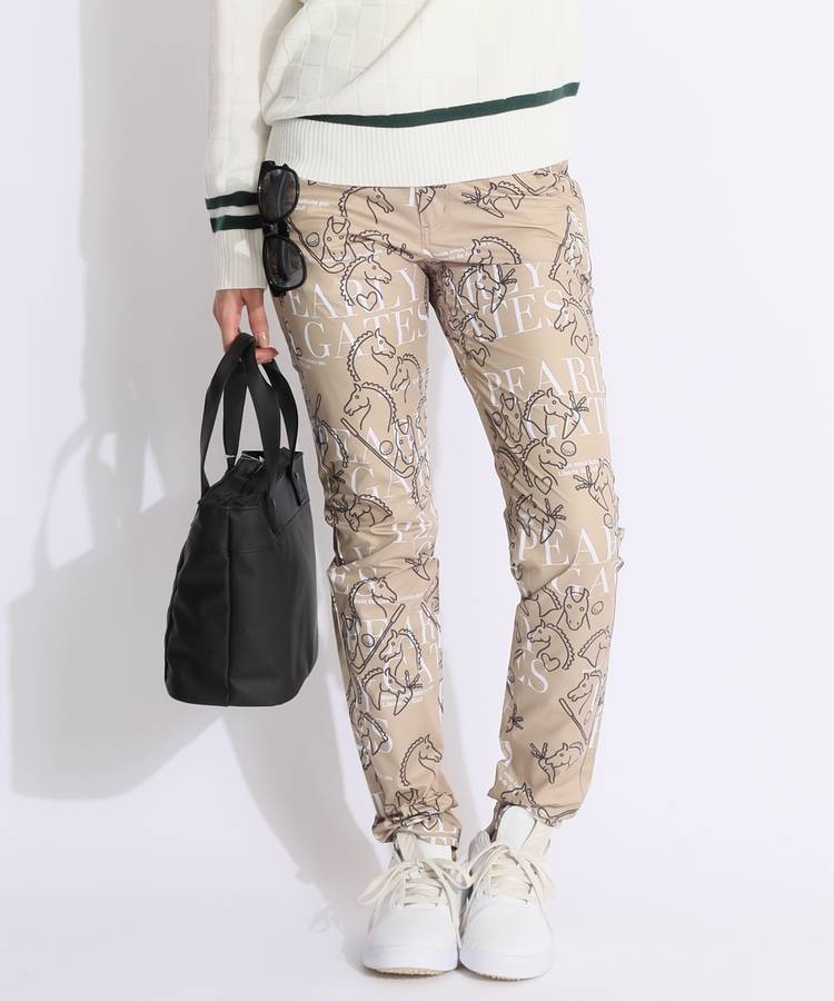PG 【抗菌消臭】線画馬柄ロングパンツ