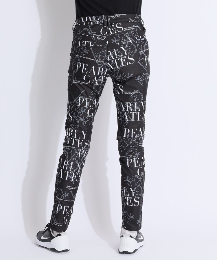 パーリーゲイツ PG 【抗菌消臭】線画馬柄ロングパンツ