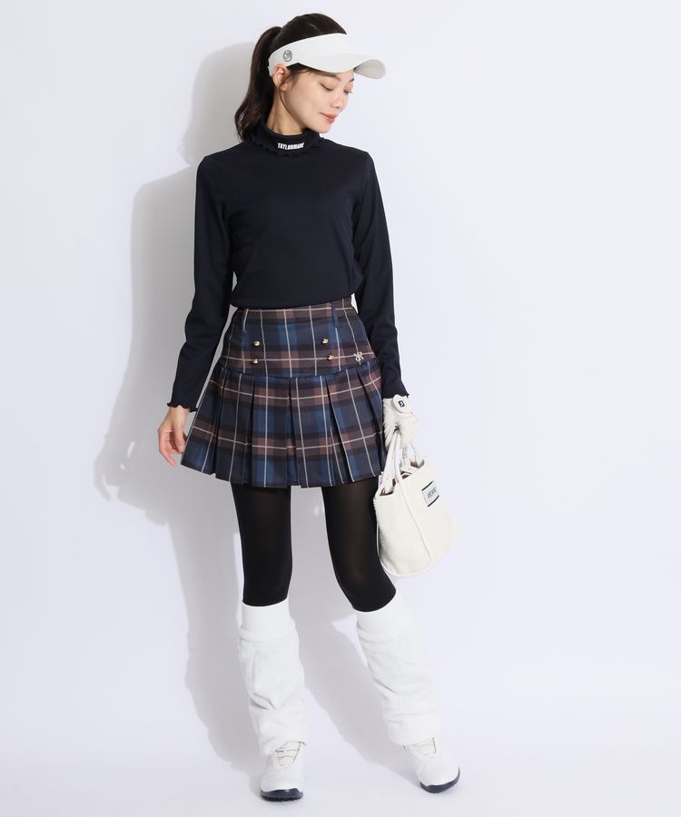 リエンダゴルフ RI 選べるデザイン一体型ペチパンツ付ボックスプリーツ