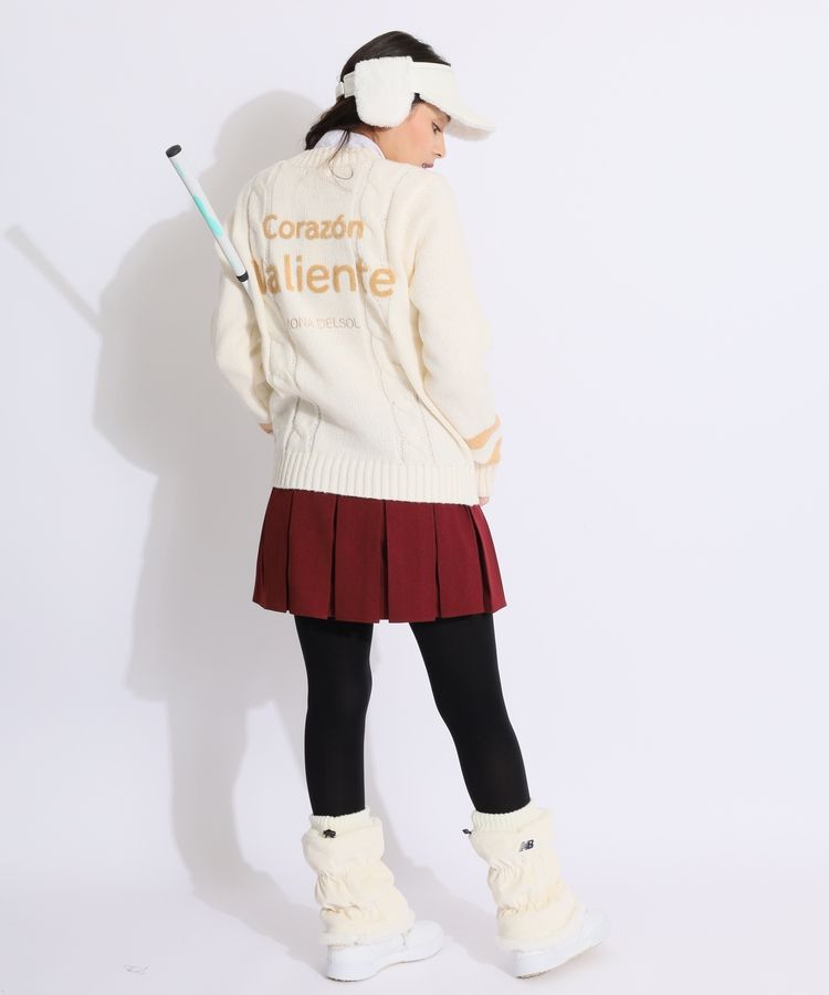 リエンダゴルフ RI 選べるデザイン一体型ペチパンツ付ボックスプリーツ