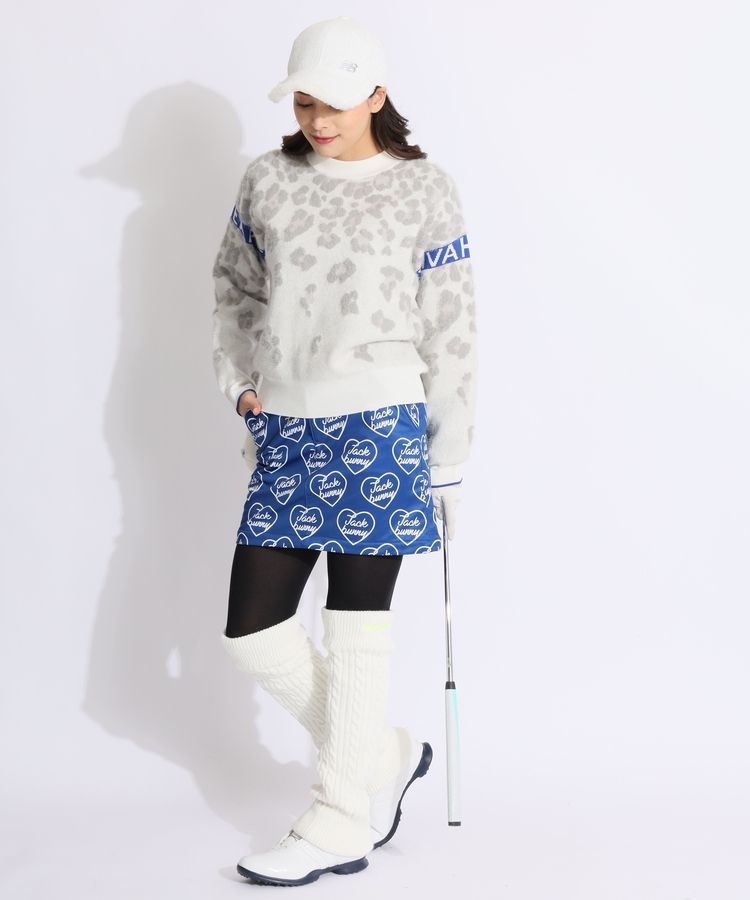 ジャックバニー JB 【防風】裏起毛ハートロゴ一体型ペチパンツ付き