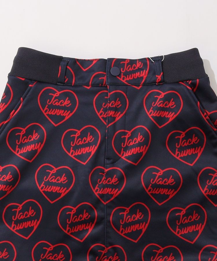 ジャックバニー JB 【防風】裏起毛ハートロゴ一体型ペチパンツ付き