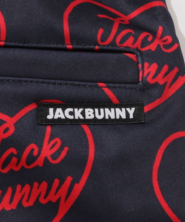 ジャックバニー　裏起毛　ブラック　スカート　s　サイズ　0 ゴルフウェア ジャックバニー JB 4WAYストレッチ一体型ペチパンツ裏起毛裾ロゴ