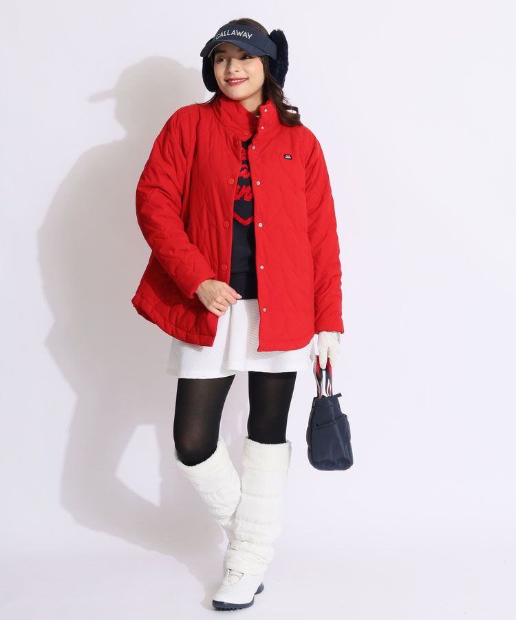 ジャックバニー JB 【撥水保温】タフタ中綿ハートキルト